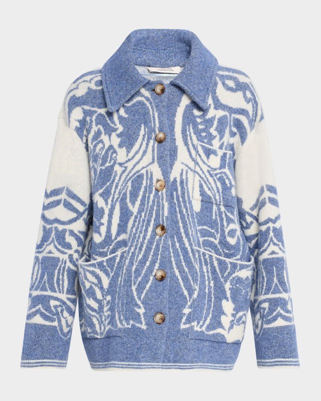 Secret Garden Jacquard Knit Jacket